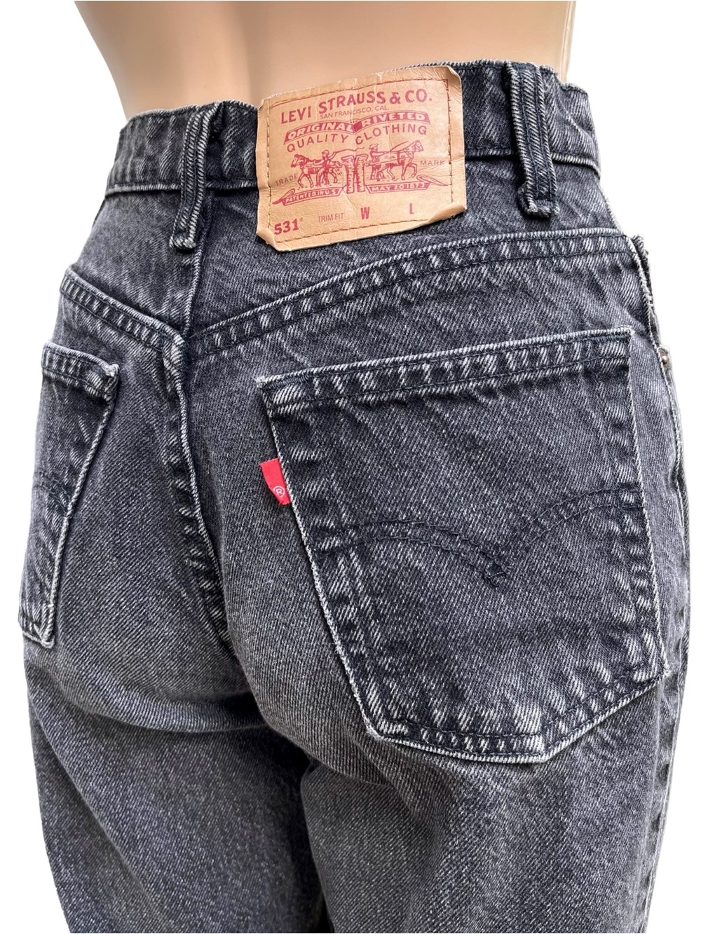 Vintage 90s Levi’s 531 Acid Wash Jeans Made in Canada